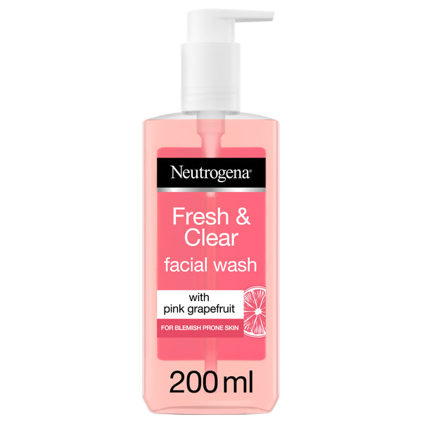 Neutrogena Face Wash, Visibly Clear, Pink Grapefruit, 200ml