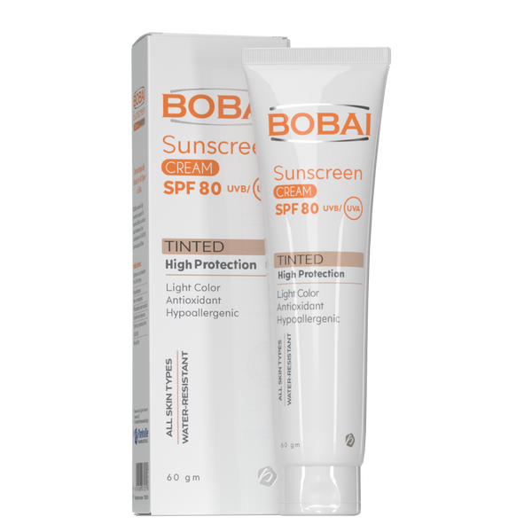 Bobai sunscreen tinted spf 80 cream 60 gm 1+1free