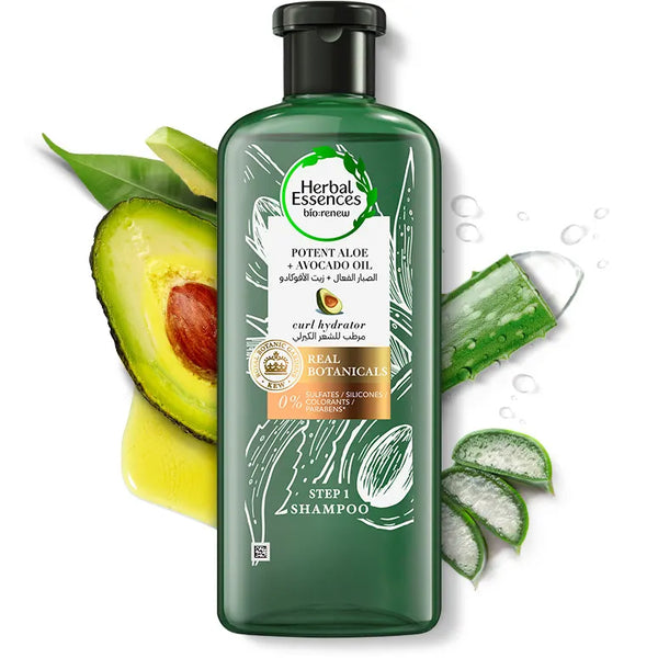 HERBAL ESSENCES Sulfate-Free Potent Aloe & Avocado Oil Shampoo 400ml