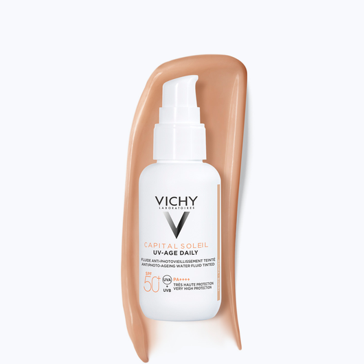 VICHY CAPITAL SOLEIL  UV-AGE DAILY TINTED ANTI PHOTO-AGEING WATER FLUID TINTED SPF 50+  40ML