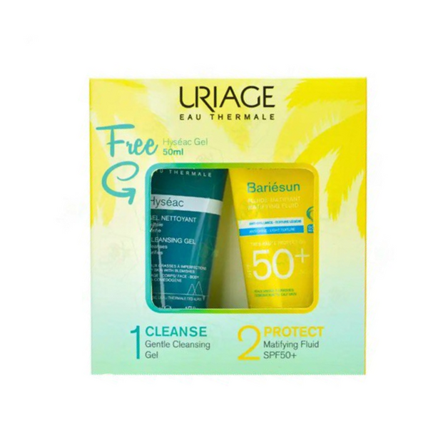 URIAGE  BARIESUN MAT FLUID + HYSEAC CLEANSING GEL 1+1free