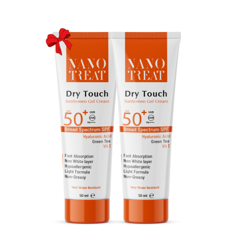 NANO TREAT SUNSCREEN SPF50+ DRY TOUCH 50ML 1+1free
