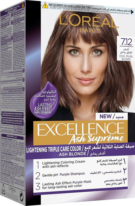 LOREAL EXCELLENCE 7,12 COOL PEARL BLONDE