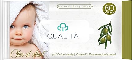 Quality Baby Wipes Olive OIl 80pcs