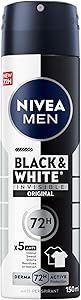 NIVEA MEN SPRAY ANTI-PER.150ML BLACK&WHITE ORIGINA