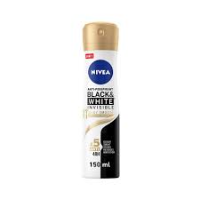 NIVEA SPRAY DEODERANT 150MLBLACK&WHITE SILKY SMOOT