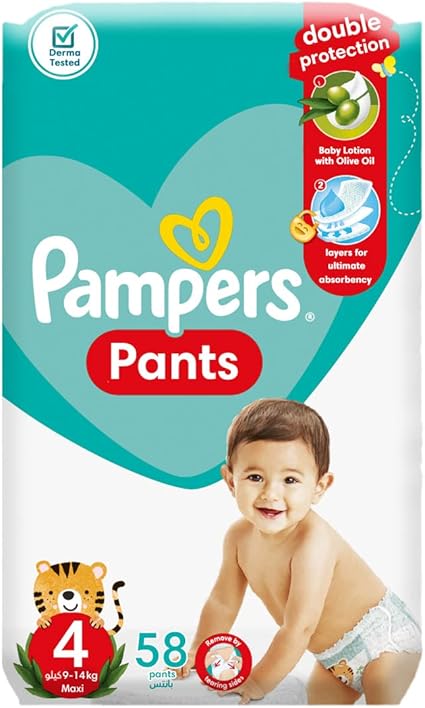 PAMPERS PANTS 4 58 pcs