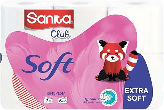SANITA CLUB tOILET PAPER 6ROLLS