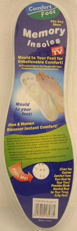 FORTUNA FOOT CARE MEMORY FOOM INSOLES  FT-1249