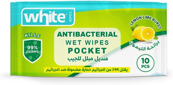WHITE Wipes 10pcs lemon
