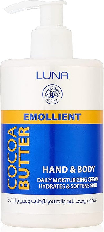 LUNA emollient hand and body cocoa butter 300G