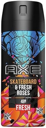 AXE SPRAY 150ml offer skateboard&fresh roses