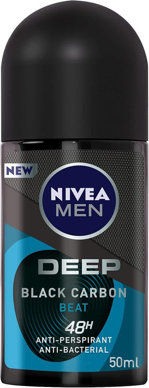 NIVEA men ROLL ON 50ML deep black  carbon 15%off
