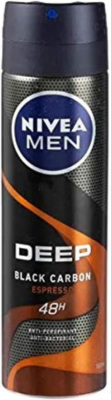 NIVEA MEN SPRAY 150ML DEEP BLACK CARBON ESPRE20%