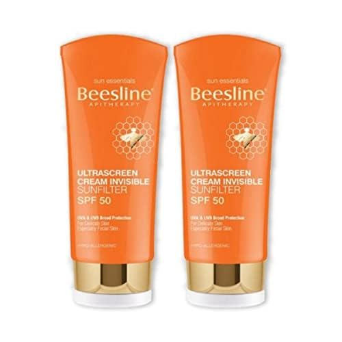 Beesline Ultra screen Cream Invisible Sun Filter SPF50+ 60ml 1+1 offer