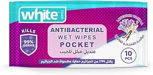 WHITE Wipes 10pcs lavender