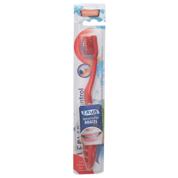 Control orthodontic toothbrush