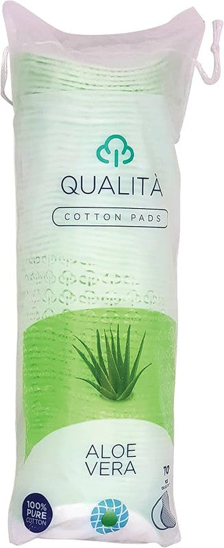 Qualita Make up cotton pads Aloe Vera 70pcs
