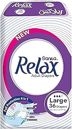 relax L 36 diapers large