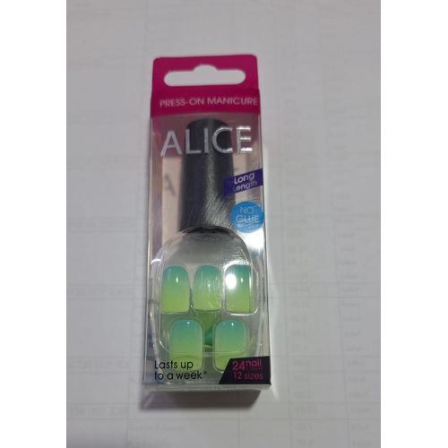 alice AS-240 PRESS on nails  MINT GRADIENT