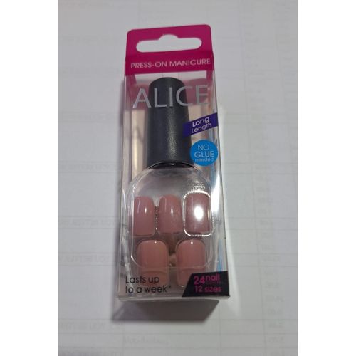 alice AS-252 rose mauve PRESS ON NAILS 24