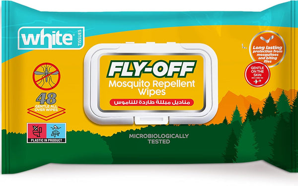 WHITE mOSQUITO rEPELLENT Wipes 48pcs
