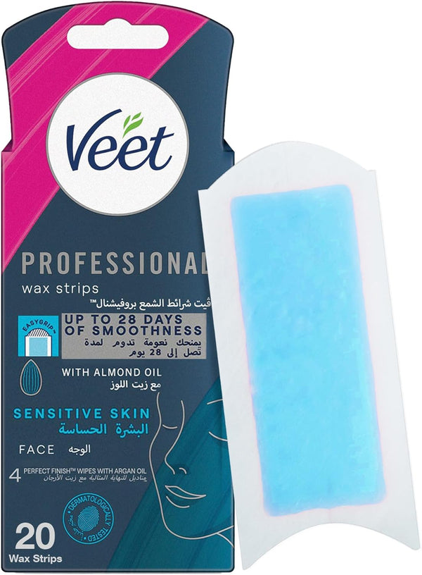 VEET WAX STRIP FACE 20 PICS