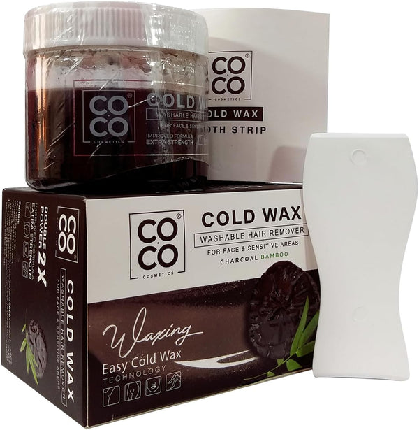 Coco COLD WAX HAIR REMOVAL Charcool Aloe 228G