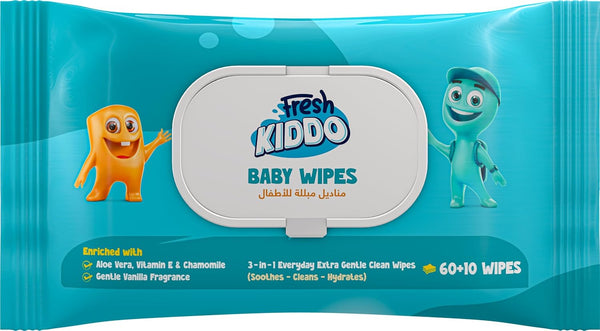 Fresh Kiddo Baby Wipes 70pcs