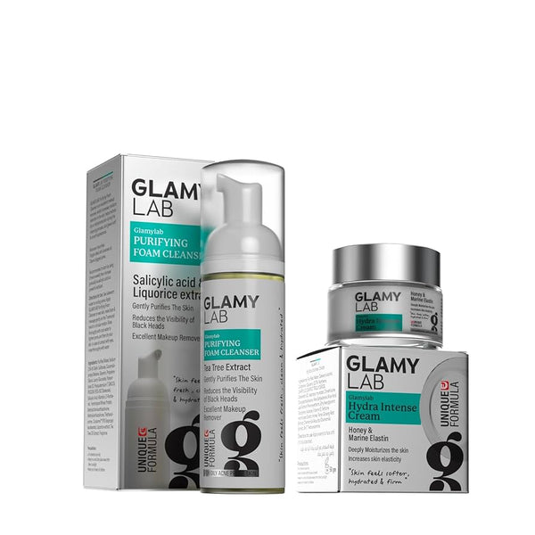 GLAMY LAB Hydrate Routine (PURIFYING FOAM CLEANSER + Hydra Intense Cream)