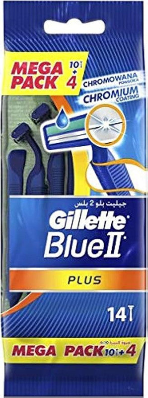 GILLETTE BLUE II PLUS 10+2PCS