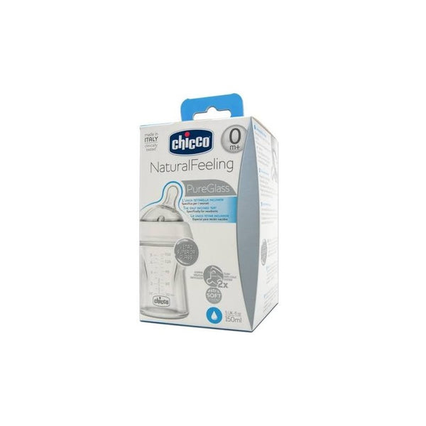CHICCO natural feeling PYREX 150 ML Pink