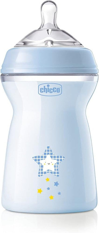 CHICCO natural feeling PYREX 330ML Blue