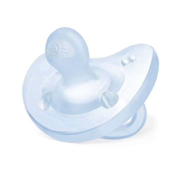 CHICCO TEAT Silicon 0-6M Blue