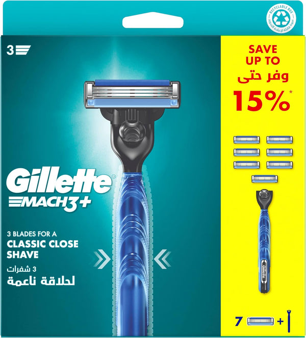 GILLETTE MACH 3 7RAZOR & FREE HAND