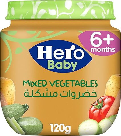 Hero jar mixed vegetables 120g