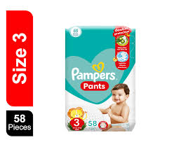 PAMPERS PANTS 3   58pcs