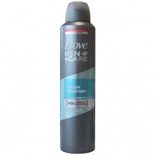 DOVE SPRAY  men DEODORANTT 250 ML clean comfort