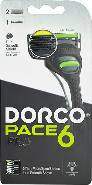 DORCO PACE6 RASOR&2BLADES MEN
