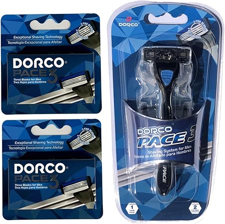 DORCO PACE3 RASOR&2BLADES MEN
