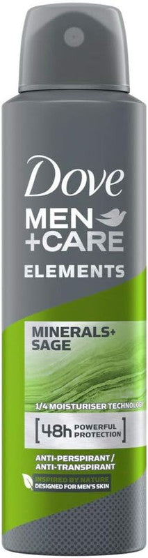 DOVE SPRAY  men DEODORANTT 250 ML mineralasage