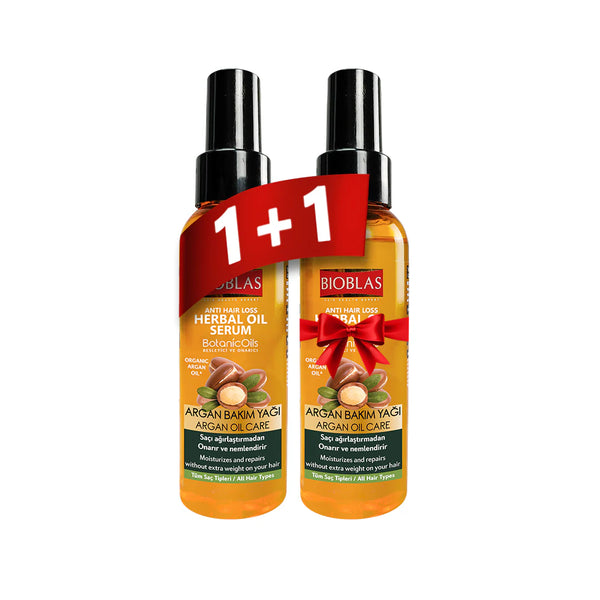 Bioblas Anti Hair Loss Herbal Oil Argan Care 65 ML 1+1free