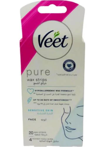 VEET WAX STRIP FACE 20 PICS