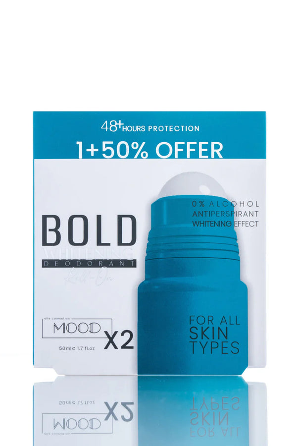 MOOD BOLD WHITENING DEODORANT ROLL ON OFFER 1+50% 50ML