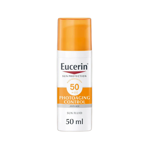Eucerin Sunscreen Face Liquid to Control Sun-Aging Signs with SPF50+ 50ml