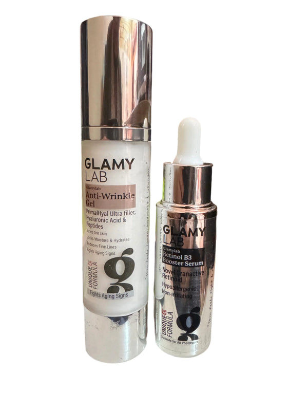 GLAMY LAB Rejuvenate routine Anti Wrinkle Gel+RETINOL B3 BOOSTER SERUM