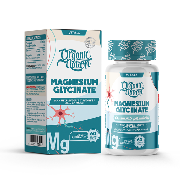 Organic Nation Magnesium Glycinate 60 tabs