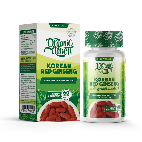 Organic Nation Korean Red Ginseng 60 tabs