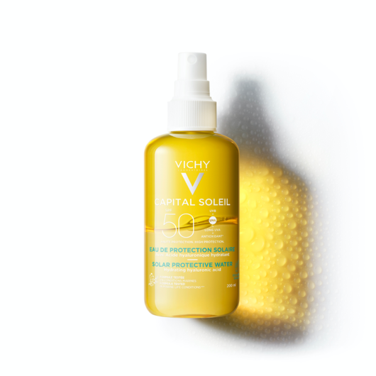 Vichy Capital Solei Solar water spray for sun protection SPF50 with hyaluronic acid Feeding moisture  200 ml