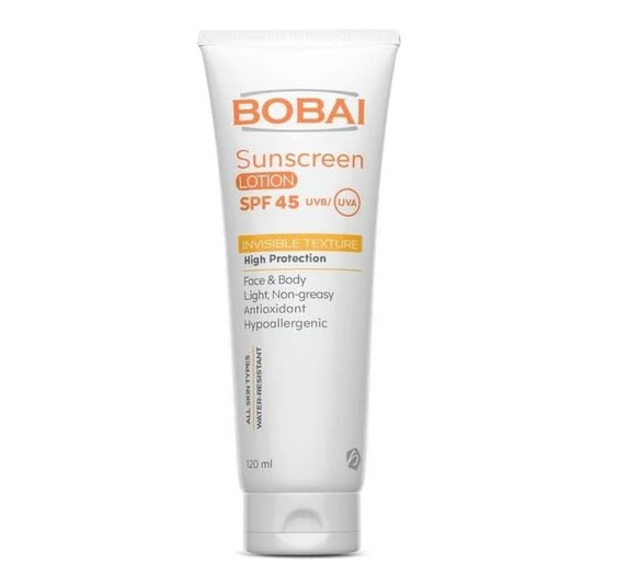 BOBAI Sunscreen Lotion For Face and Body SPF 45 120ml 1+1FREE